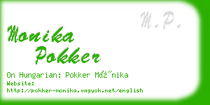 monika pokker business card